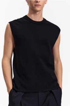 Reserved - Жилет із додаванням віскози - чорний - 440JR-99X