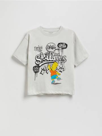 Reserved - Футболка The Simpsons - світло-сірий - 049FH-09X Reserved - Футболка The Simpsons - світло-сірий - 049FH-09X