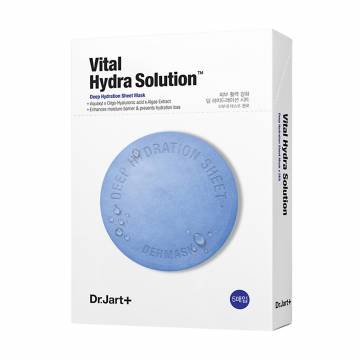 Тканевая маска с гиалуроновой кислотой Dr.Jart+ Dermask Water Jet Vital Hydra Solution увлажняющая, 5*25 г Тканевая маска с гиалуроновой кислотой Dr.Jart+ Dermask Water Jet Vital Hydra Solution увлажняющая, 5*25 г