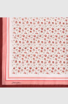 Белое парео в цветочный принт