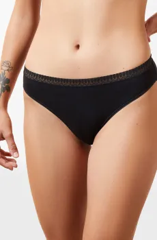 Женские черные трусики-слипы HAPPILY Черный M Etam 6521073