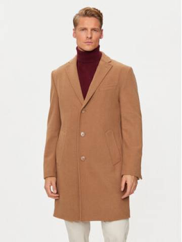 Pierre Cardin Вовняне пальто C4 83100.6130 Коричневий Regular Fit Pierre Cardin Вовняне пальто C4 83100.6130 Коричневий Regular Fit