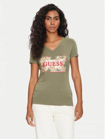 Guess Футболка W4GI23 J1314 Зелений Slim Fit Guess Футболка W4GI23 J1314 Зелений Slim Fit