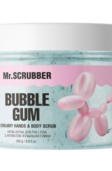 Крем-скраб для рук и тела Mr.Scrubber Creamy Hands & Body Scrub Bubble Gum с ароматом жевательной резинки, 250 г
