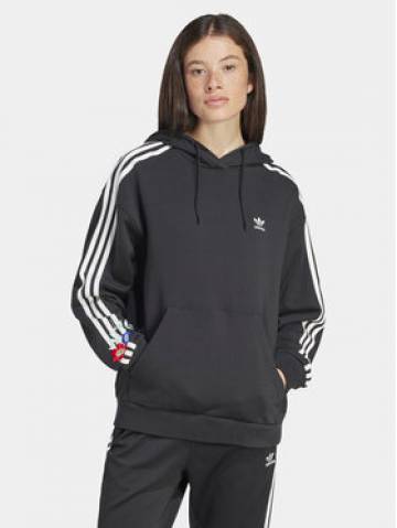 adidas Світшот Graphics Floral IU2515 Чорний Loose Fit adidas Світшот Graphics Floral IU2515 Чорний Loose Fit