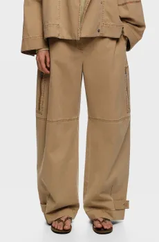 Женские бежевые брюки Бежевый 34 Bimba Y Lola 261BR6002.10630