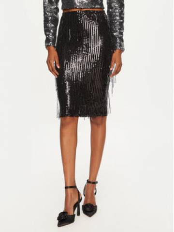 Rinascimento Спідниця-міді CFC0121688003 Чорний Slim Fit Rinascimento Спідниця-міді CFC0121688003 Чорний Slim Fit
