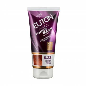 Тонирующая маска для волос Elitan Color Toner Mask 6.33 Медный тициан, 150 мл Тонирующая маска для волос Elitan Color Toner Mask 6.33 Медный тициан, 150 мл