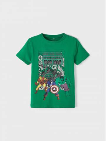 NAME IT Футболка MARVEL 13210832 Зелений Regular Fit