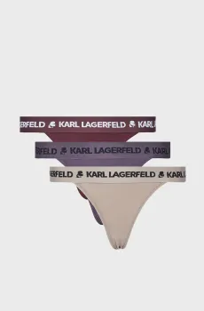 Женские трусики (3 шт) logo brazilian multiband Разноцветный S Karl Lagerfeld A1W47159