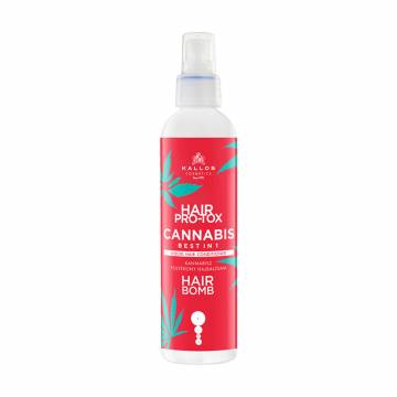 Жидкий кондиционер для волос Kallos Cosmetics Hair Pro-Tox Cannabis Hair Bomb Liquid Conditioner с маслом семян конопли, 200 мл Жидкий кондиционер для волос Kallos Cosmetics Hair Pro-Tox Cannabis Hair Bomb Liquid Conditioner с маслом семян конопли, 200 мл
