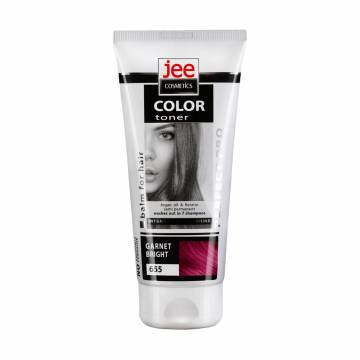 Тонирующий бальзам для волос Jee Cosmetics Color Toner Balm 655 Garnet Bright, 150 мл Тонирующий бальзам для волос Jee Cosmetics Color Toner Balm 655 Garnet Bright, 150 мл
