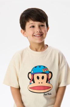 Reserved - Футболка з принтом PAUL FRANK - бежевий - 922IX-08X