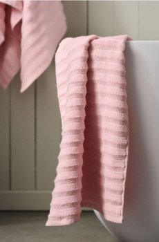 Бавовняний рушник 30x50 - пастельний рожевий