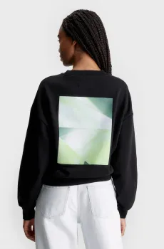 Женский черный свитшот ILLUMINATED GRAPHIC Черный XL Calvin Klein Jeans J20J222549