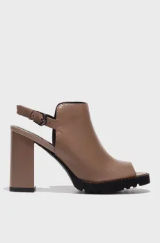 Женские бежевые кожаные босоножки Бежевый 40 Respect VS56-147993