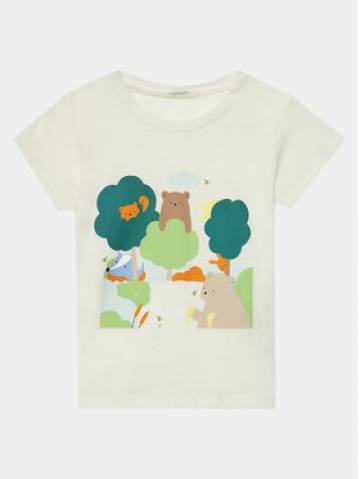 United Colors Of Benetton Футболка 3I1XA104G Écru Regular Fit United Colors Of Benetton Футболка 3I1XA104G Écru Regular Fit