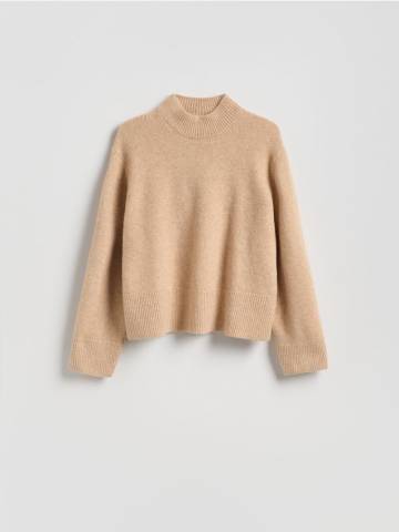 Reserved - LADIES` SWEATER - бежевий - 050GS-80M Reserved - LADIES` SWEATER - бежевий - 050GS-80M