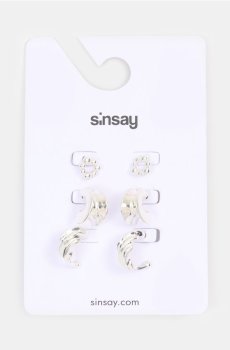 Сережки, 3 пари - срібний