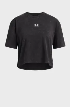 Детская черная футболка UA Rival Wash SS Черный 8 Under Armour 6011673-001