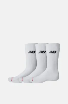 Белые носки NB Everyday Crew (3 пары) Белый 43-46 New Balance LAS51293WT