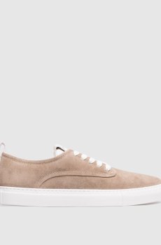 Коричневые замшевые кеды New City с логотипом