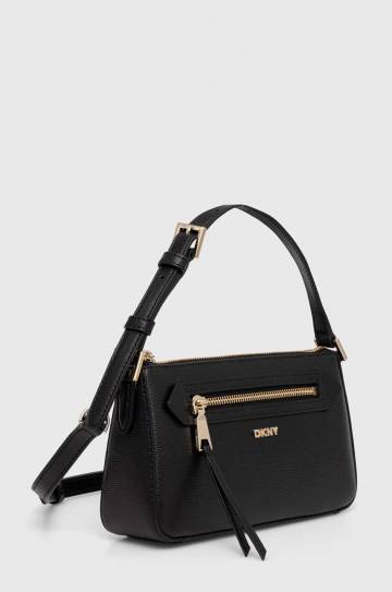 Кожаная сумочка Dkny цвет чёрный R42HKE18 Кожаная сумочка Dkny цвет чёрный R42HKE18