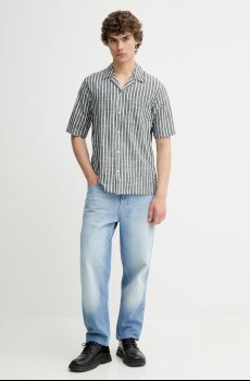 Рубашка с примесью льна Samsoe Samsoe SAOSCAR