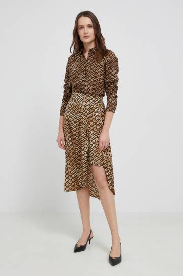 Юбка Scotch & Soda цвет коричневый mini асимметричная Юбка Scotch & Soda цвет коричневый mini асимметричная