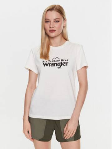 Wrangler Футболка Logo Tee WC5FGEM22 112326341 Écru Regular Fit Wrangler Футболка Logo Tee WC5FGEM22 112326341 Écru Regular Fit