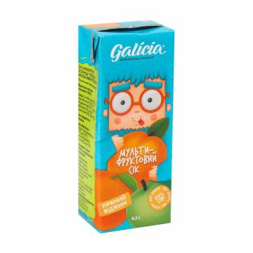 Сок Galicia Мультифруктовый, 200 мл Сок Galicia Мультифруктовый, 200 мл
