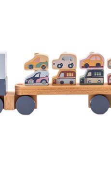 Розвивальна іграшка Cubika Тягач з машинками LM-15 (15924)