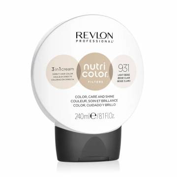 Тонирующий крем-бальзам для волос Revlon Professional Nutri Color Filters Toning 931 Light Beige, 240 мл Тонирующий крем-бальзам для волос Revlon Professional Nutri Color Filters Toning 931 Light Beige, 240 мл