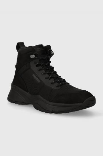 Кроссовки Tommy Hilfiger OUTDOOR SNK BOOT LTH CORDURA цвет чёрный FM0FM04838 Кроссовки Tommy Hilfiger OUTDOOR SNK BOOT LTH CORDURA цвет чёрный FM0FM04838