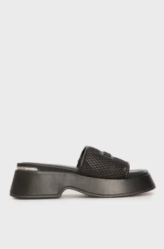 Женские черные слайдеры Черный 39 DKNY K1537441