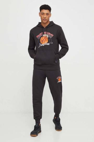 Спортивные штаны Puma цвет чёрный с принтом Спортивные штаны Puma цвет чёрный с принтом