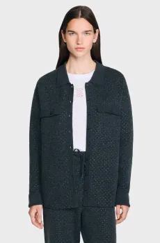 Женский темно-серый кардиган Серый M Sandro SFPCA01329_Charcoal Grey