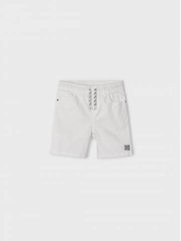 Mayoral Шорти з тканини 3224 Білий Regular Fit Mayoral Шорти з тканини 3224 Білий Regular Fit