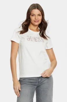 Женская белая футболка Белый S Guess W5RI19.I3Z14;G012