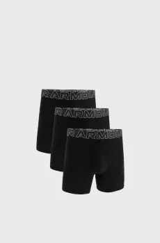 Мужские черные боксеры (3 шт) M UA Perf Cotton 6in Черный 3XL Under Armour 1383889-001