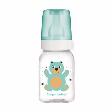 Бутылочка для кормления Canpol Babies Cute Animals с рисунком, с рождения, бирюзовая, 120 мл (11/851) Бутылочка для кормления Canpol Babies Cute Animals с рисунком, с рождения, бирюзовая, 120 мл (11/851)