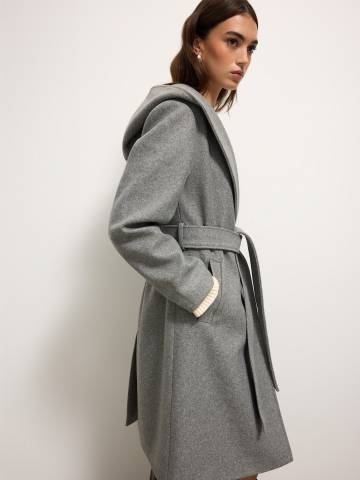 Mohito - Пальто з ременем - сірий - 38