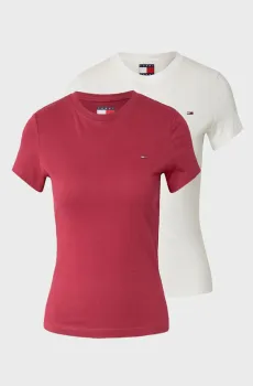 Женская футболка (2 шт) C-NECK Разноцветный XS Tommy Jeans DW0DW21366