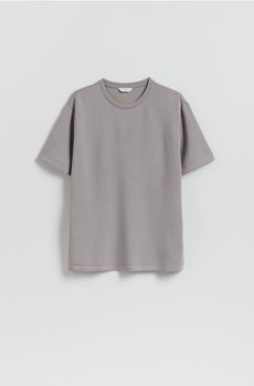 Reserved - Футболка regular fit з модалом - середньо-сірий - 832JM-85X