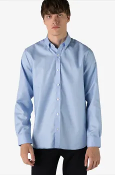 Мужская голубая рубашка Голубой 45 Lacoste CH9623RNSV