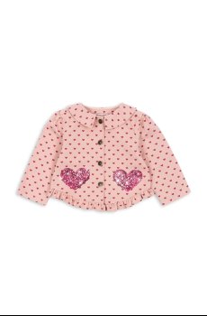 Детская хлопковая куртка Konges Sløjd NOLA SEQUIN SHIRT JACKET GOTS