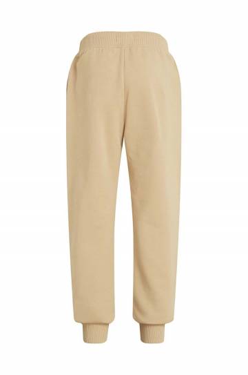 Детские хлопковые штаны Calvin Klein Jeans MONOGRAM LOGO цвет бежевый однотонные IU0IU00285 Детские хлопковые штаны Calvin Klein Jeans MONOGRAM LOGO цвет бежевый однотонные IU0IU00285