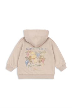Детская кофта с хлопком Konges Sløjd LOU SWEAT ZIP HOOD OCS