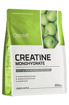 Креатин OstroVit Creatine Monohydrate Зеленое яблоко, в порошке, 300 г