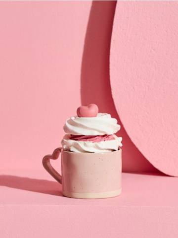 Кухоль - пастельний рожевий